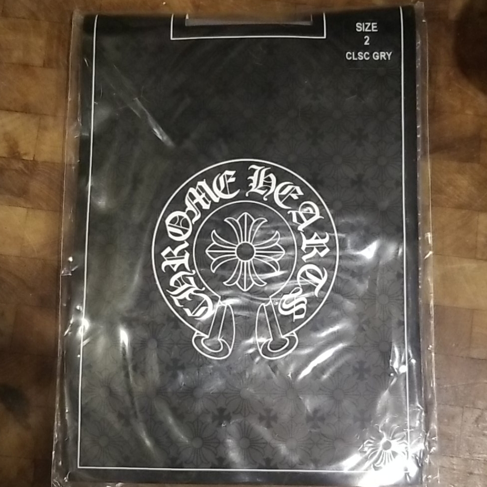 CHROME HEARTS *Classic Grey Stockings BNIB
